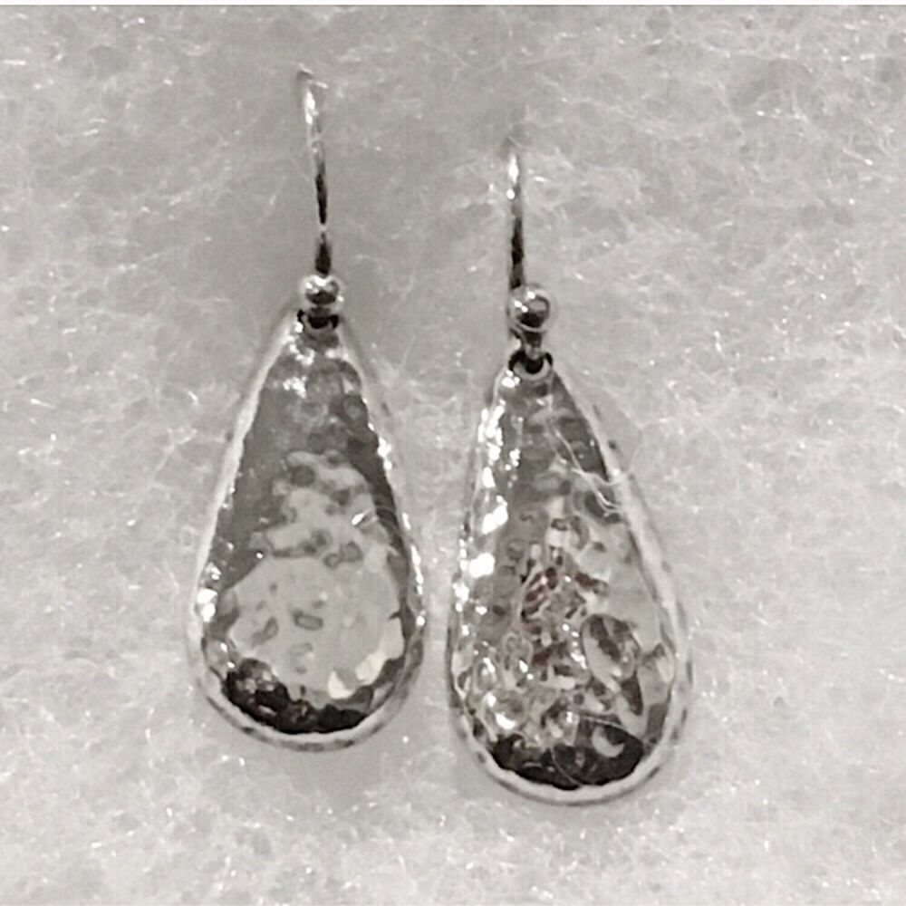 BARSE Textured Sterling Silver 925 Drop Earrings